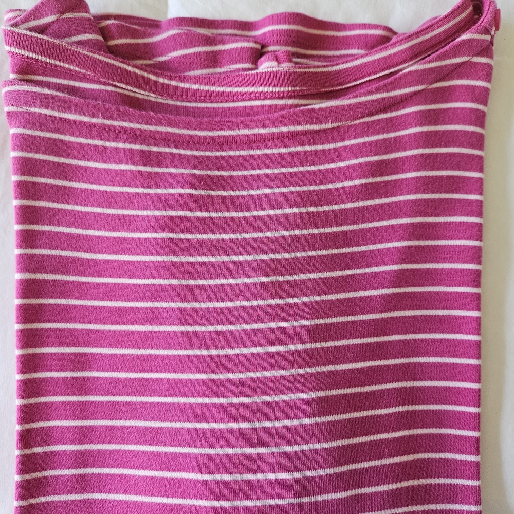 Charter Club Pink Striped Women's Jersey Top